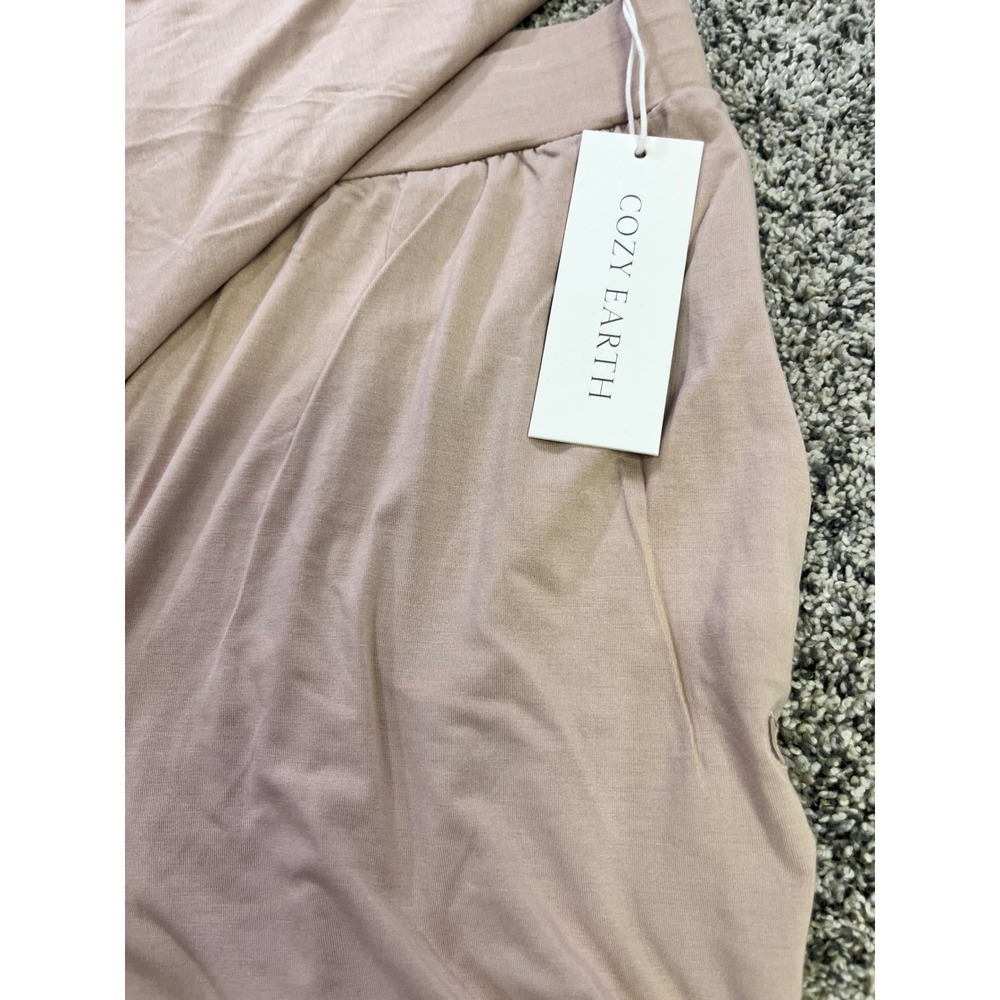 Cozy Earth Women Bamboo Pajama Short Set Blush Pink XXXL 3XL New - Picture 9 of 16